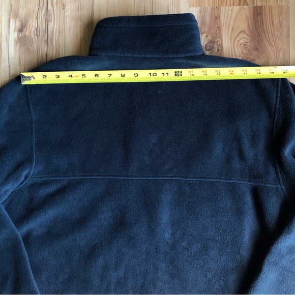COLUMBIA FLEECE JACKET Full Zip Black Large Men’s UNISEX - Picture 11 of 16